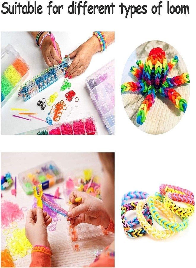 SCHUBERT Kids Rainbow Rubber Bands for Bracelets Kit with Case 4200 Loom Bands DIY Crafting Bracelet Making Kit Gifts for Boys Girls - Image 3